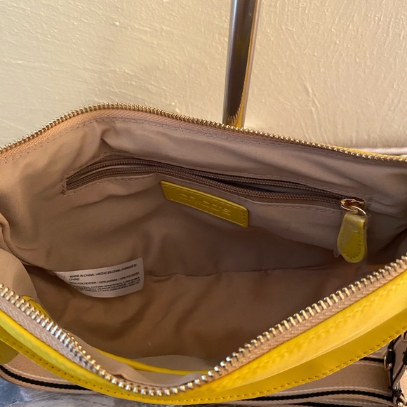 Chico's Vibrant Yellow Crossbody Bag with Chain Detail - Picture 8 of 11